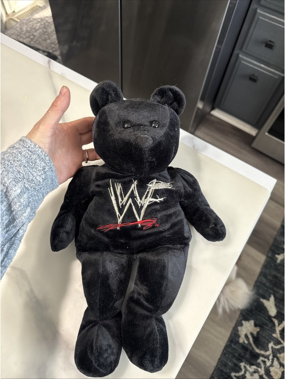 WWF WrestleMania X8 Beanie Bear- Excellent Condition. With Tush Tag-15" [COPY]